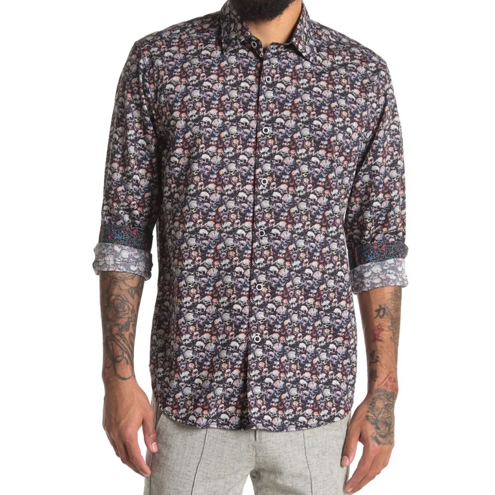 ROBERT GRAHAM Shirt Angel Fire Flip Cuff Button